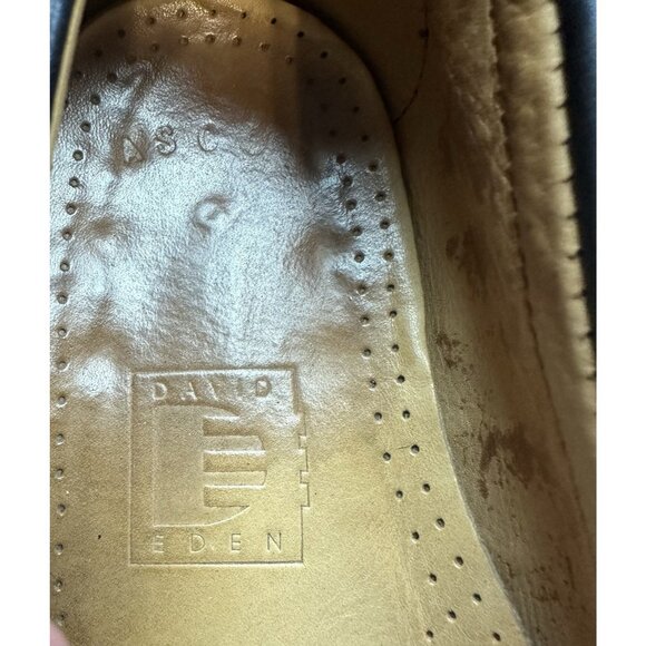 David Eden Mens Tassel Loafer Shoes Size 9.5 Black Full Genuine Alligator - Picture 11 of 12